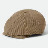 Brixton Brood Snap Cap Dark Tan/Black Hickory Stripe