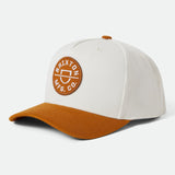 Brixton Crest C MP Snapback Washed Copper/Off White