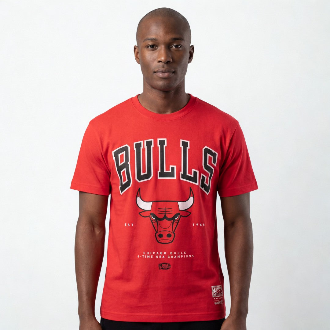 Mitchell & Ness NBA 6 X Time Tee Chicago Bulls Strong Red