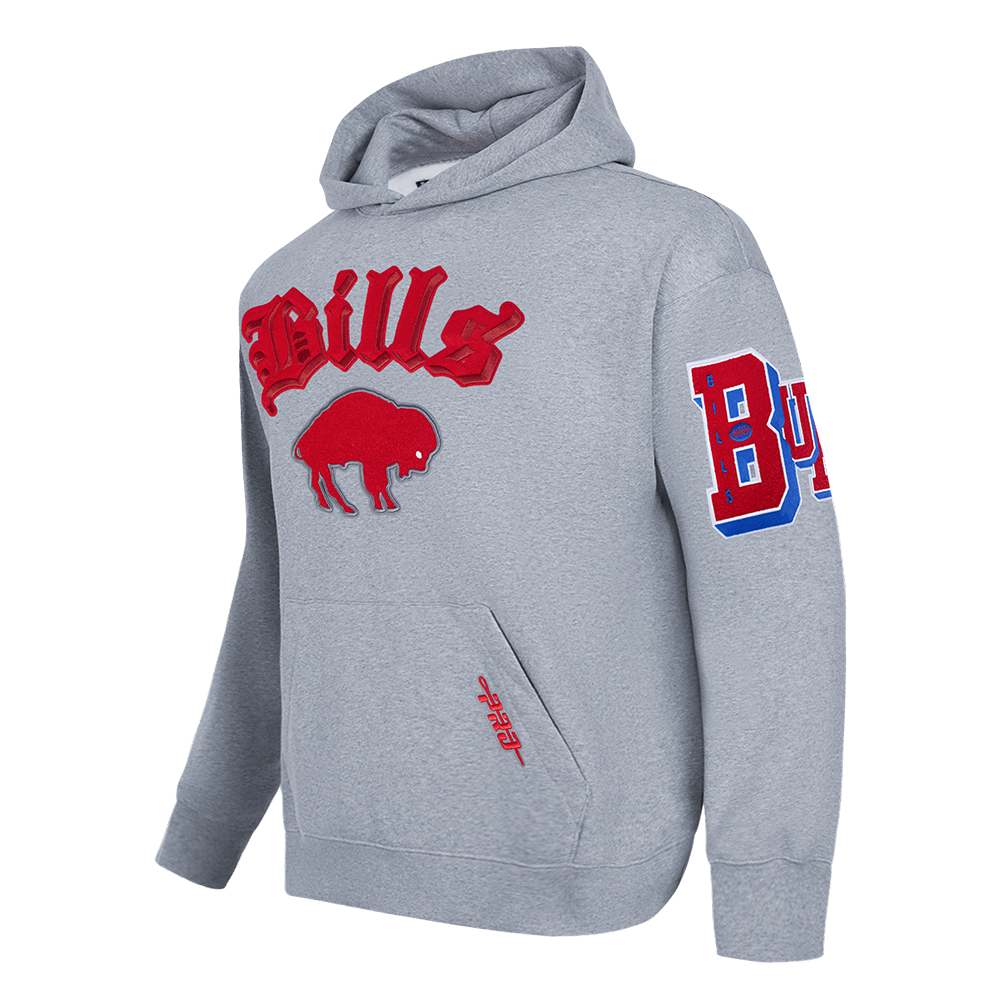 Pro Standard NFL Best Of Drop Shoulder Hoodie Buffalo Bills Dark Heather Grey