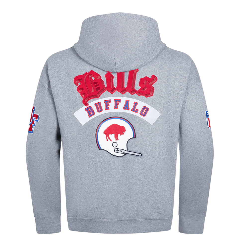 Pro Standard NFL Best Of Drop Shoulder Hoodie Buffalo Bills Dark Heather Grey