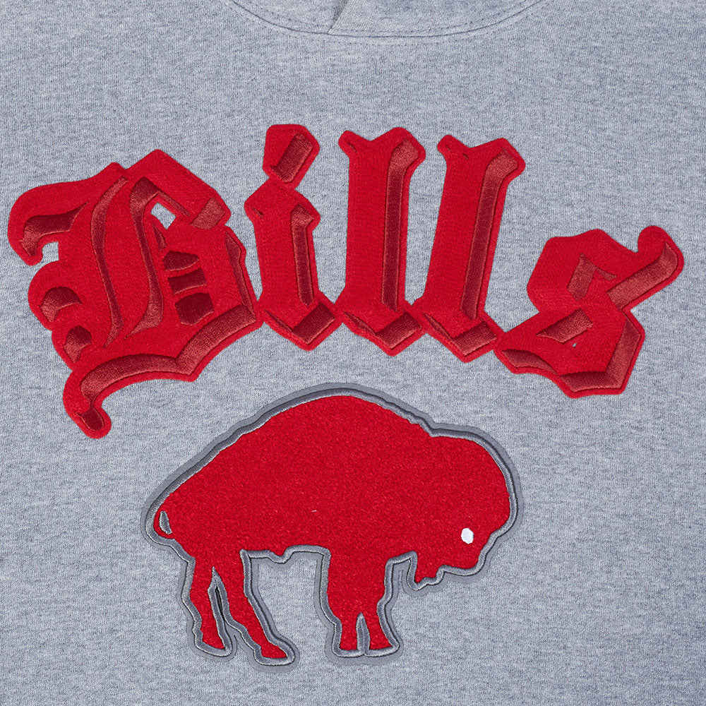 Pro Standard NFL Best Of Drop Shoulder Hoodie Buffalo Bills Dark Heather Grey