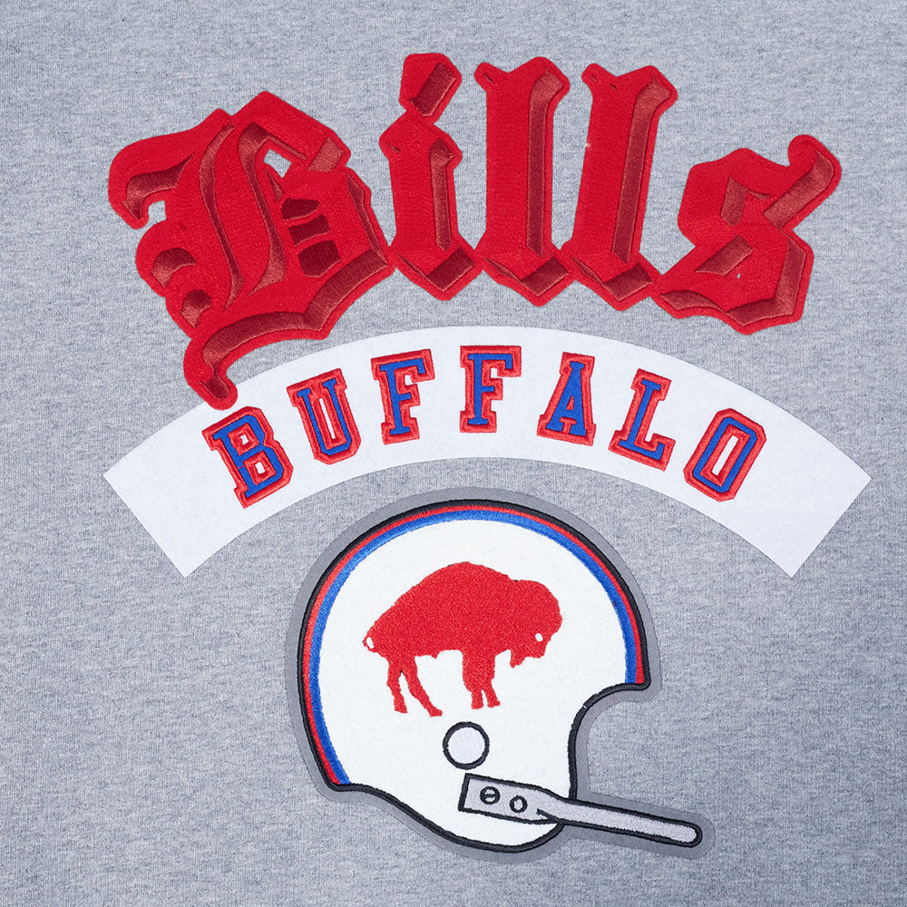 Pro Standard NFL Best Of Drop Shoulder Hoodie Buffalo Bills Dark Heather Grey