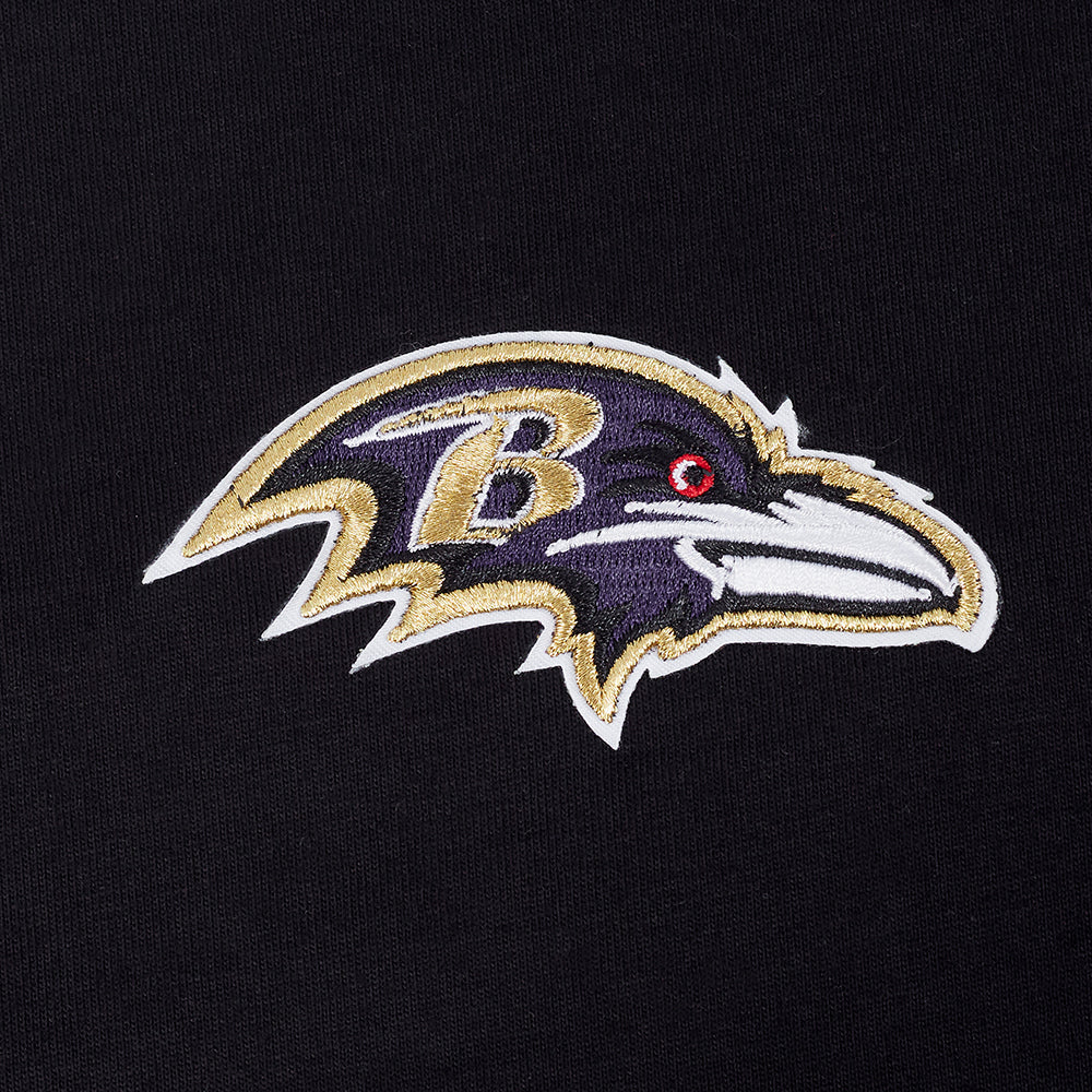 Pro Standard NFL Classic Icon Pro Drop Shoulder Tee Baltimore Ravens Black