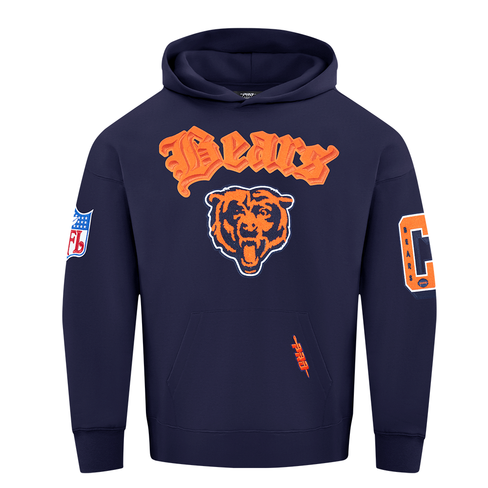 Pro Standard NFL Best Of Drop Shoulder Hoodie Chicago Bears Midnight Navy