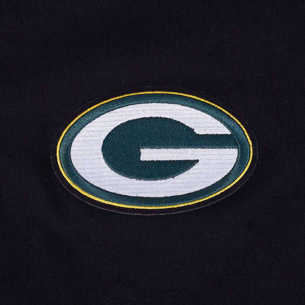 Pro Standard NFL Classic Icon Pro Drop Shoulder Tee Green Bay Packers Black