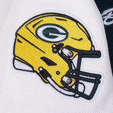 Pro Standard NFL Team Badge Wool Varsity Jacket Green Bay Packers Forest Green/White