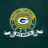 Pro Standard NFL Team Badge Wool Varsity Jacket Green Bay Packers Forest Green/White
