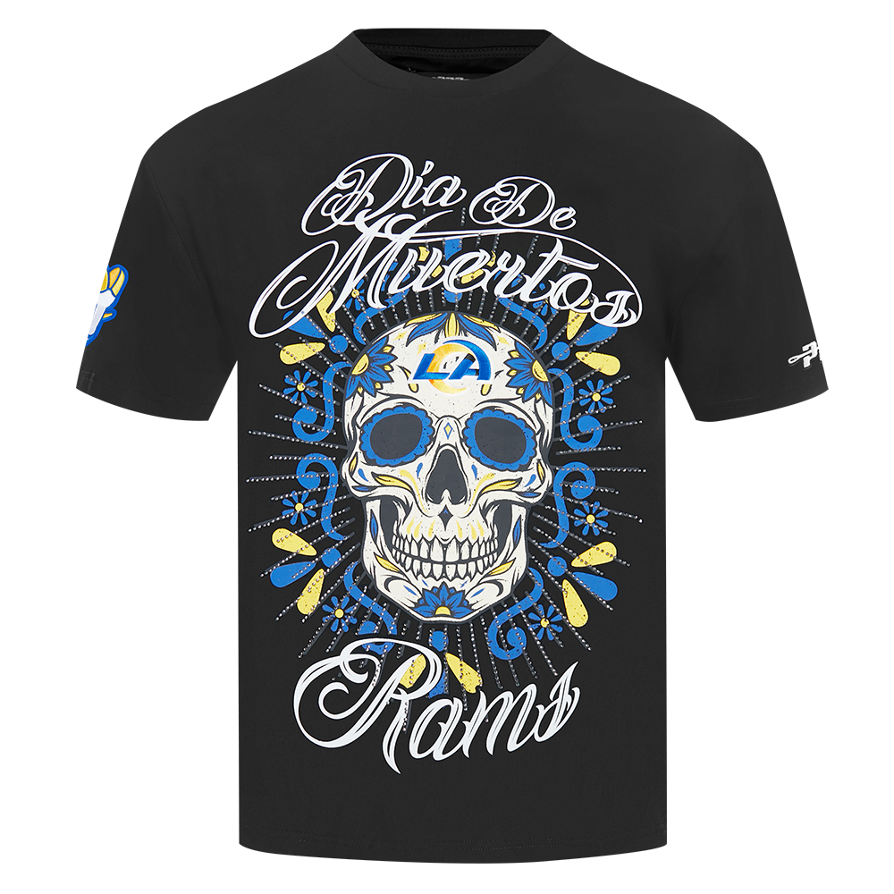Pro Standard NFL Eternal Skull Drop Shoulder Tee Los Angeles Rams Black