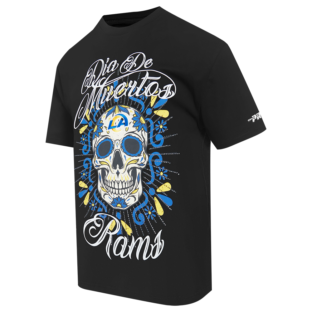 Pro Standard NFL Eternal Skull Drop Shoulder Tee Los Angeles Rams Black