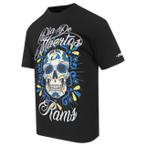 Pro Standard NFL Eternal Skull Drop Shoulder Tee Los Angeles Rams Black