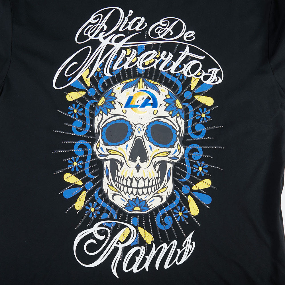 Pro Standard NFL Eternal Skull Drop Shoulder Tee Los Angeles Rams Black