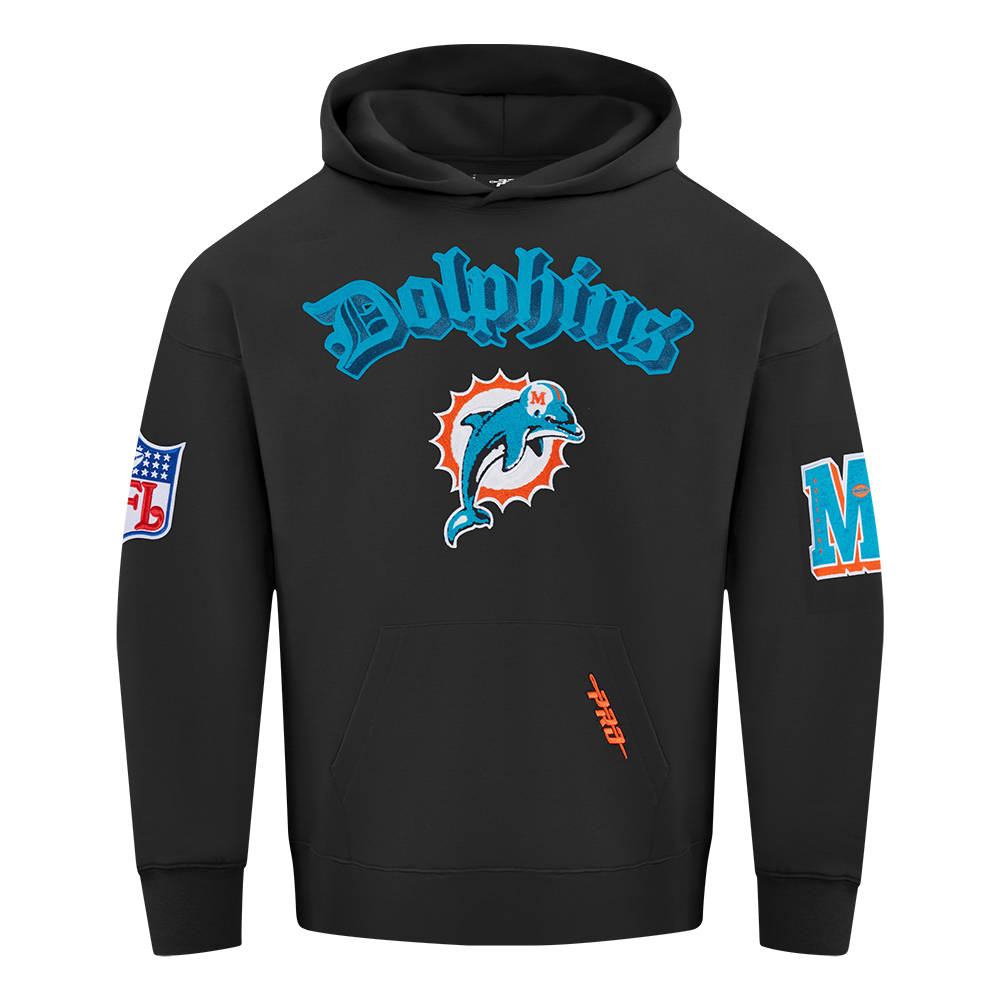 Pro Standard NFL Best Of Drop Shoulder Hoodie Miami Dolphins Black