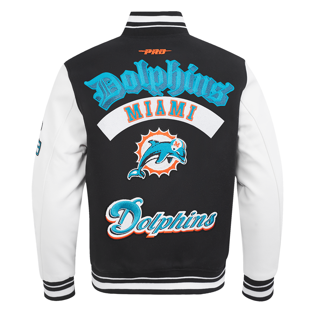 Pro Standard NFL Best Of Wool Varsity Jacket Miami Dolphins Black/White