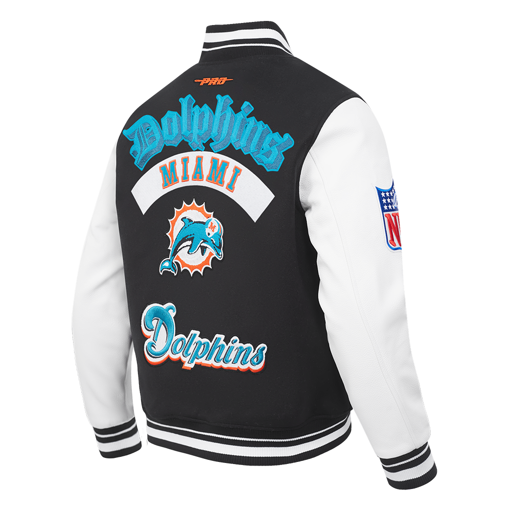 Pro Standard NFL Best Of Wool Varsity Jacket Miami Dolphins Black/White
