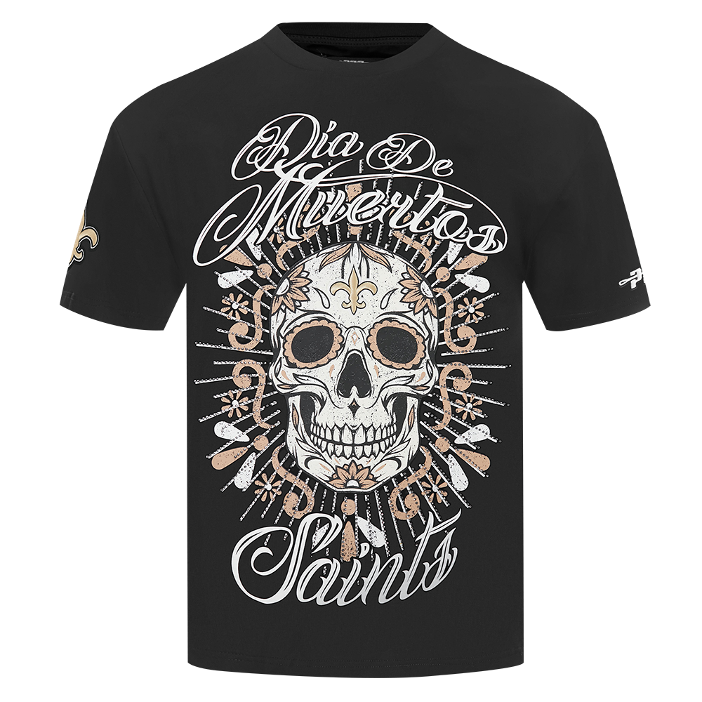 Pro Standard NFL Eternal Skull Drop Shoulder Tee New Orleans Saints Black