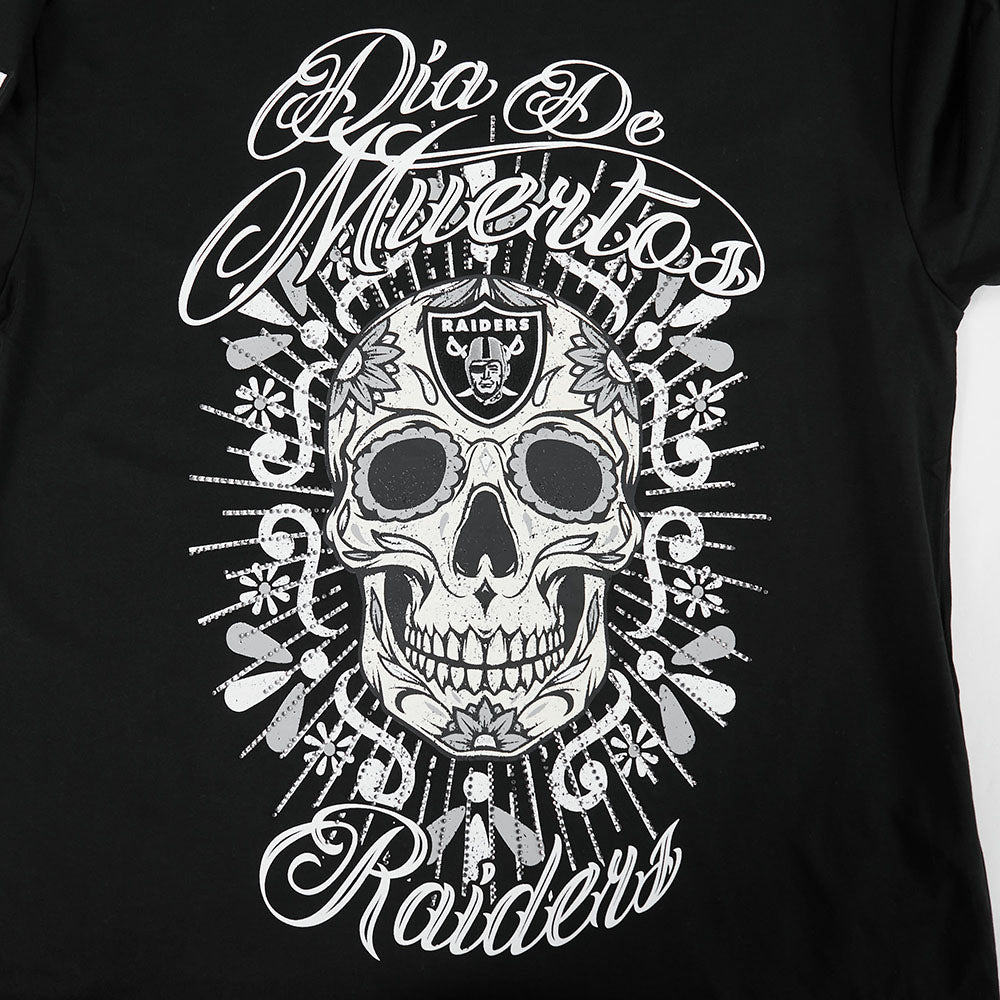 Pro Standard NFL Eternal Skull Drop Shoulder Tee Las Vegas Raiders Black