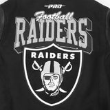 Pro Standard NFL Team Badge Wool Varsity Jacket Las Vegas Raiders Black/Grey