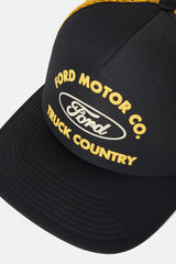 Brixton Ford Built Tough MP Trucker Snapback Burnt Rubber/Empire Yellow