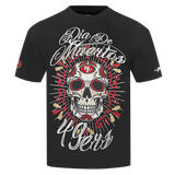 Pro Standard NFL Eternal Skull Drop Shoulder Tee San Francisco 49ers Black