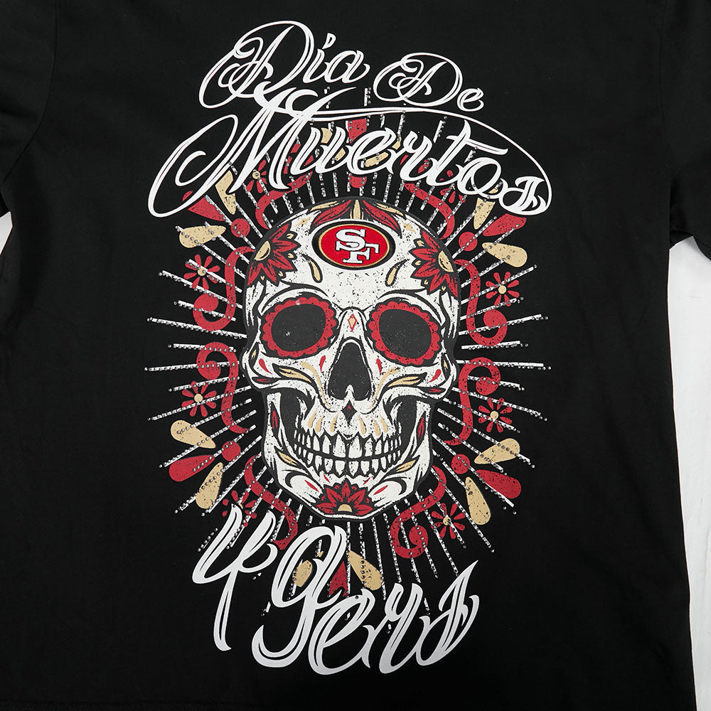 Pro Standard NFL Eternal Skull Drop Shoulder Tee San Francisco 49ers Black