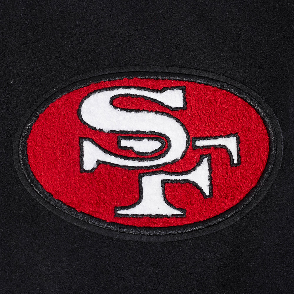 Pro Standard NFL Best Of Wool Varsity Jacket San Francisco 49ers Black/Red