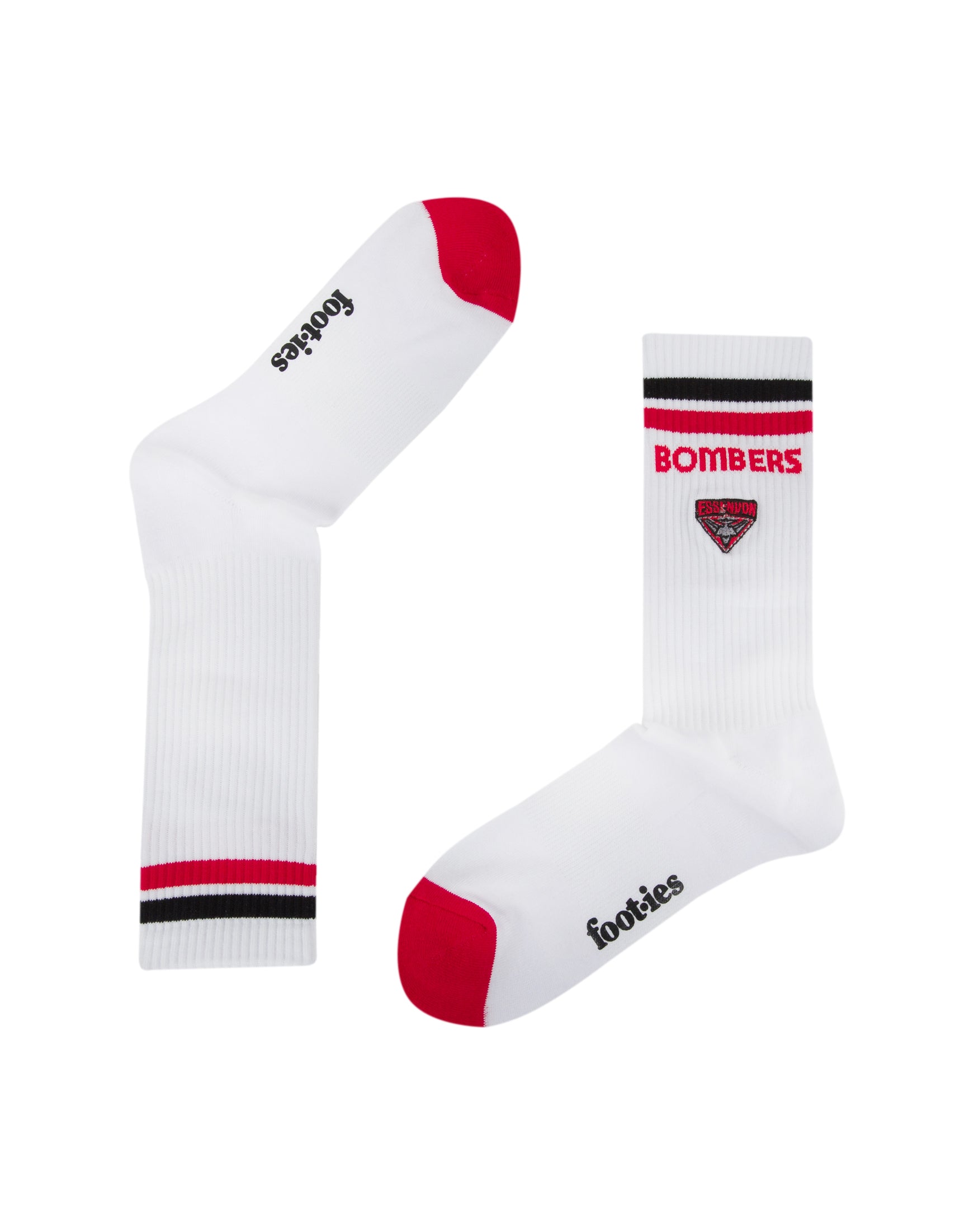 Foot-ies AFL Essendon Bombers Mascot Sneaker 2 Pack