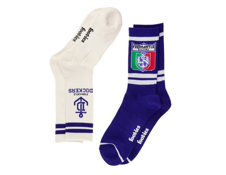 Foot-ies AFL Fremantle Dockers Icons Sneaker 2 Pack