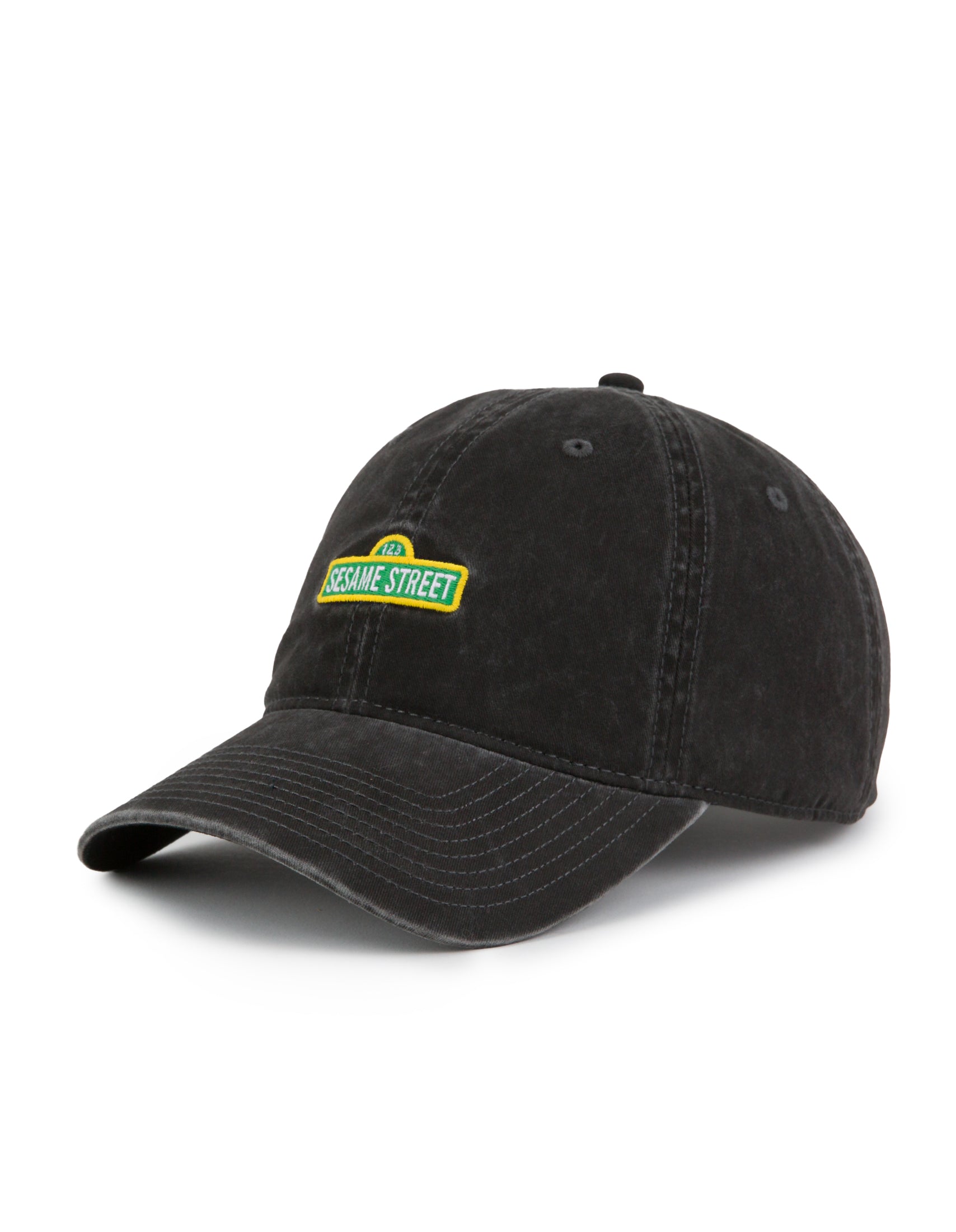 American Needle Sesame Street Logo Ball Park Washed Black