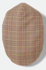 Brixton Hooligan LW Snap Cap Tan/Brown/Rust Houndstooth