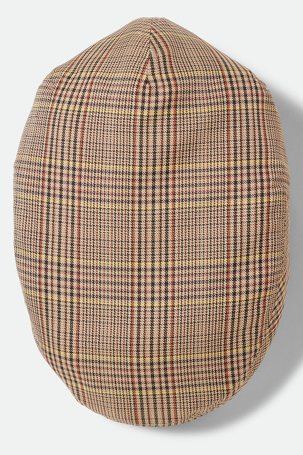 Brixton Hooligan LW Snap Cap Tan/Brown/Rust Houndstooth