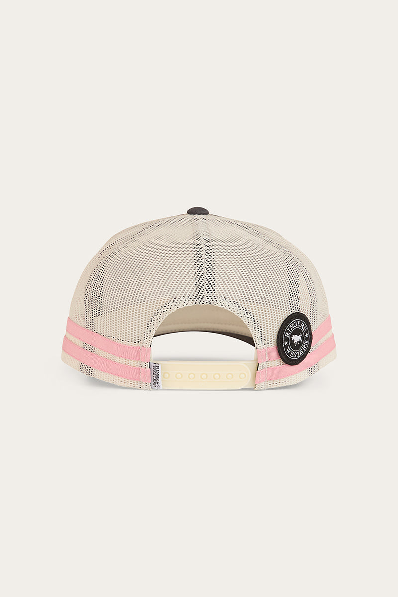 Ringers Western Hometown Trucker Cap Charcoal/Rosey