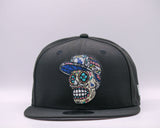 New Era 9Fifty MLB Sugar Skull Hat Los Angeles Dodgers Black
