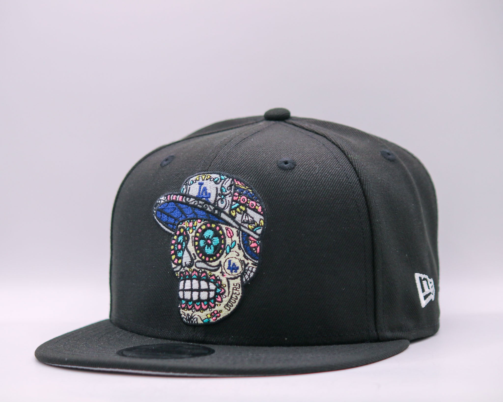 New Era 9Fifty MLB Sugar Skull Hat Los Angeles Dodgers Black