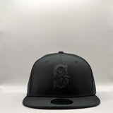 New Era 59Fifty MLB Seattle Mariners Black on Black