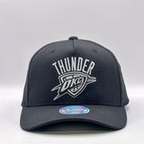 Mitchell & Ness NBA Flexfit 110 Black And White Oklahoma City Thunder