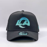 New Era 39Thirty A-Frame NFL Gradient Los Angeles Rams Black/Aqua