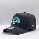 New Era 39Thirty A-Frame NFL Gradient Los Angeles Rams Black/Aqua