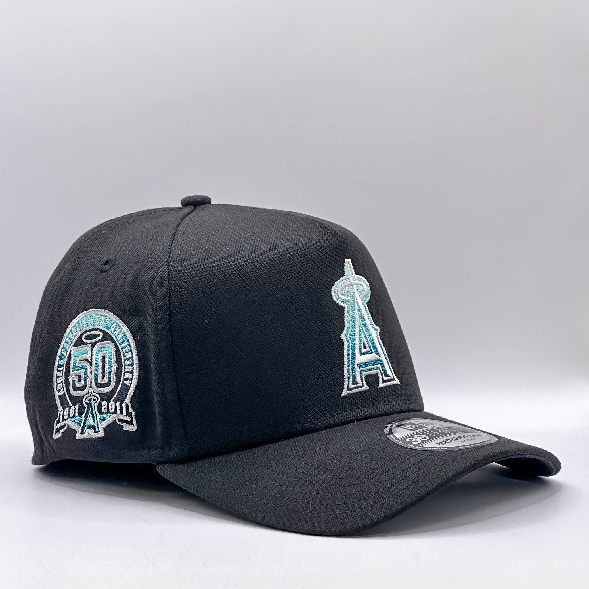 New Era 39Thirty A-Frame MLB Gradient Los Angeles Angels Black/Aqua