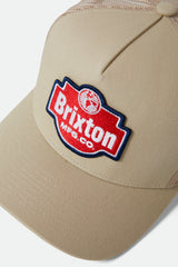 Brixton Genuine Quality MP Trucker Snapback Sand