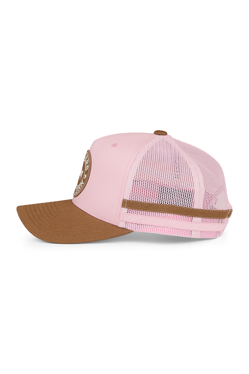 Ringers Western McCoy Kids Trucker Cap Pink/Clay