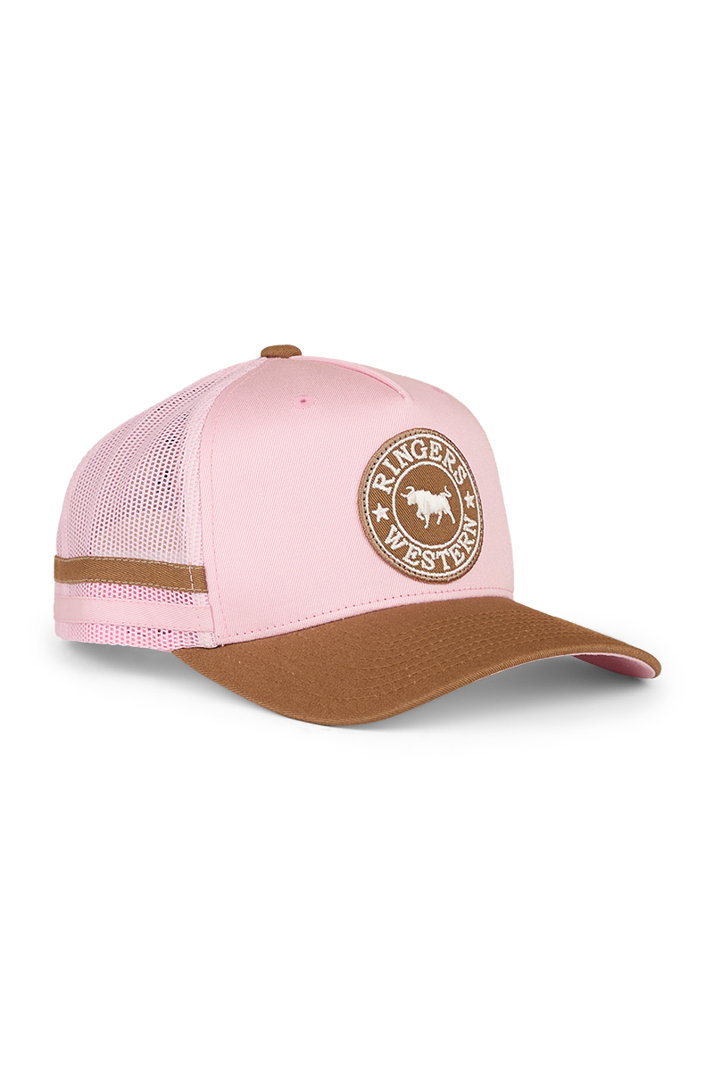Ringers Western McCoy Kids Trucker Cap Pink/Clay