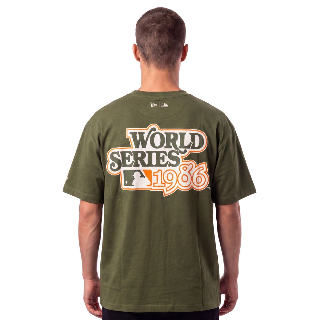 New Era MLB Autumn Mix Tee New York Mets Rifle Green