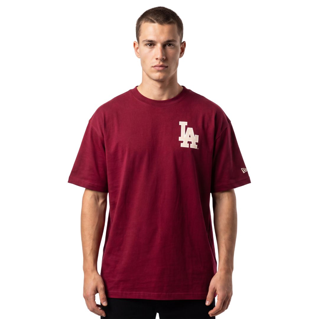 New Era MLB Autumn Mix Tee Los Angeles Dodgers Burgundy