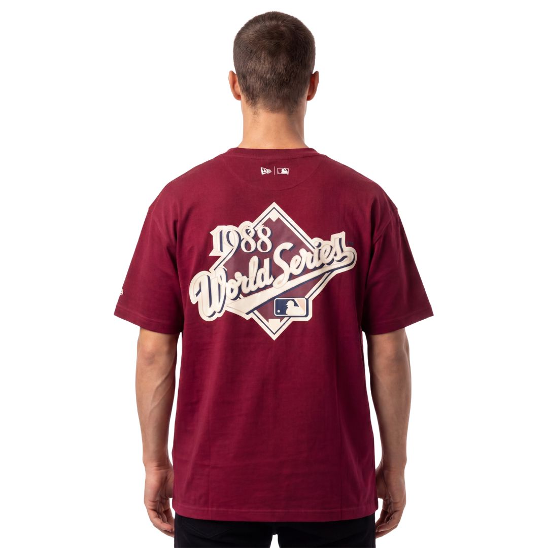 New Era MLB Autumn Mix Tee Los Angeles Dodgers Burgundy
