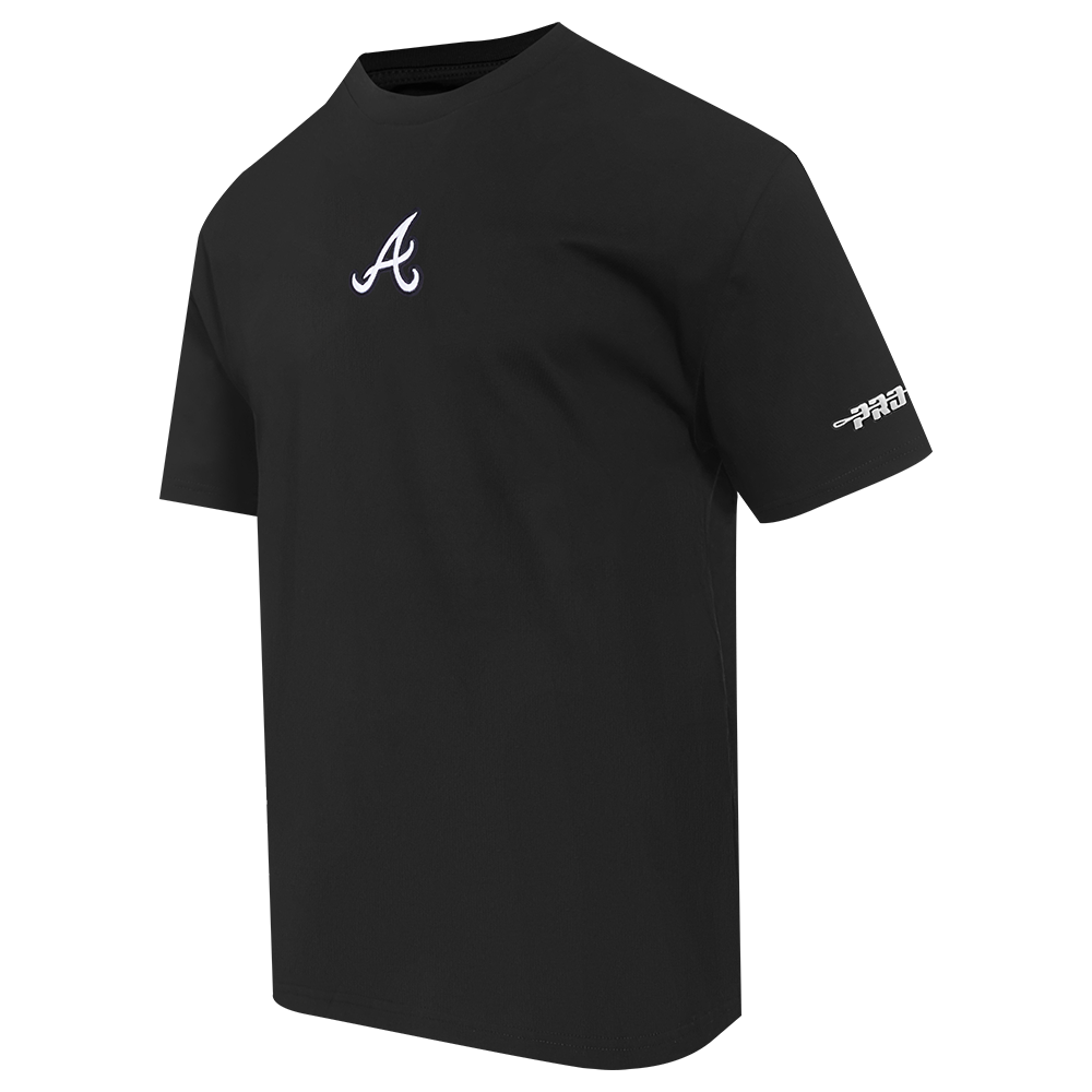 Pro Standard MLB Classic Icon Pro Drop Shoulder Tee Atlanta Braves Black