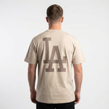 Majestic MLB Everteam Logo Tee Los Angeles Dodgers Ivory