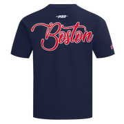 Pro Standard MLB City Signature Drop Shoulder Tee Boston Red Sox Midnight Navy
