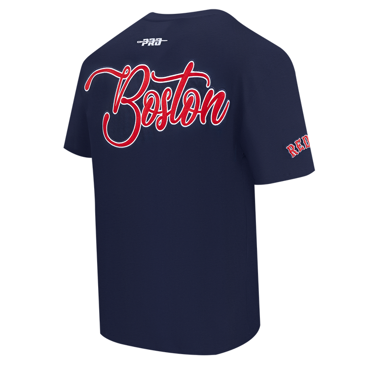 Pro Standard MLB City Signature Drop Shoulder Tee Boston Red Sox Midnight Navy