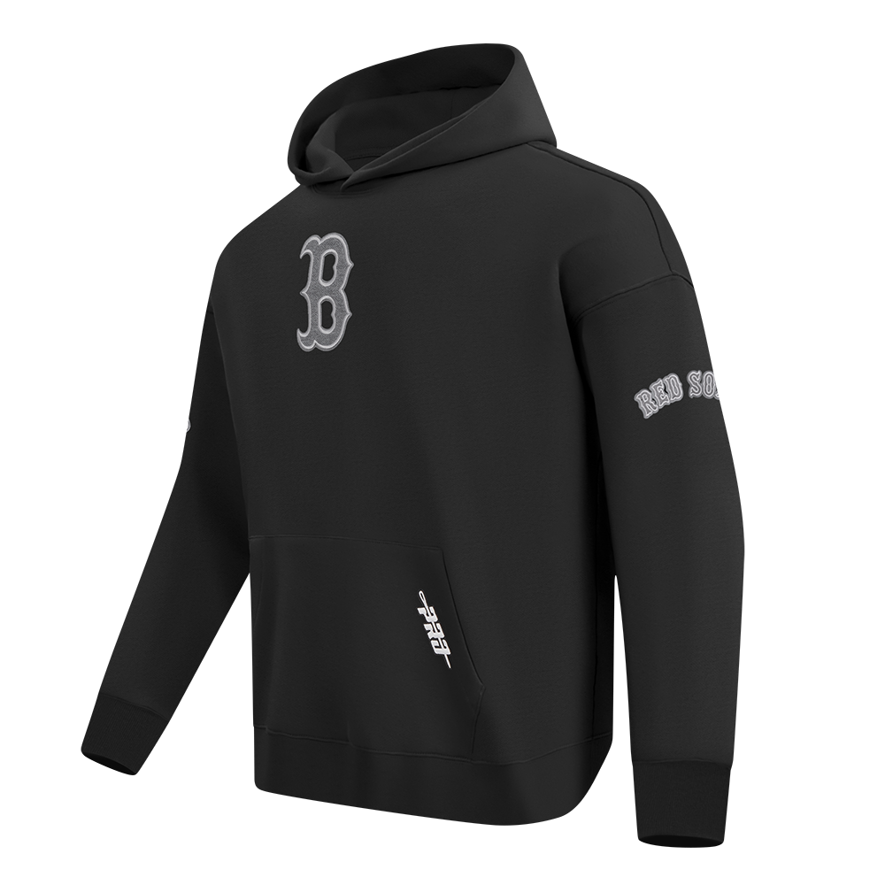 Pro Standard MLB Reverse French Terry Drop Shoulder Hoodie Boston Red Sox Black